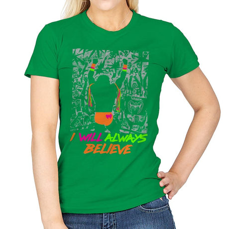 Always Believe - Womens T-Shirts RIPT Apparel Small / Irish Green