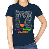Always Believe - Womens T-Shirts RIPT Apparel Small / Navy