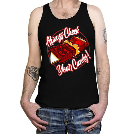 Always Check Your Candy - Tanktop Tanktop RIPT Apparel X-Small / Black