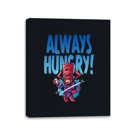 Always Hungry - Canvas Wraps Canvas Wraps RIPT Apparel 11x14 / Black