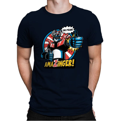 Amazinger - Mens Premium T-Shirts RIPT Apparel Small / Midnight Navy