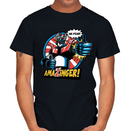 Amazinger - Mens T-Shirts RIPT Apparel Small / Black