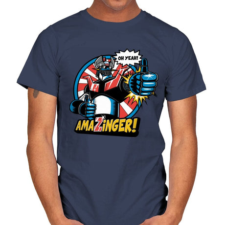 Amazinger - Mens T-Shirts RIPT Apparel Small / Navy