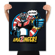 Amazinger - Prints Posters RIPT Apparel 18x24 / Black