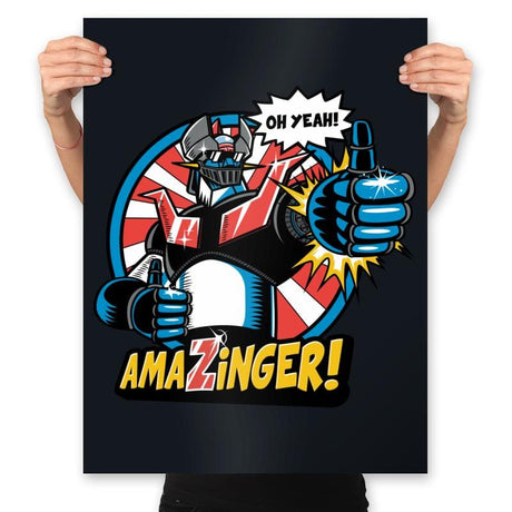Amazinger - Prints Posters RIPT Apparel 18x24 / Black