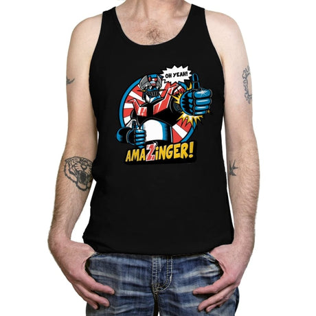 Amazinger - Tanktop Tanktop RIPT Apparel X-Small / Black