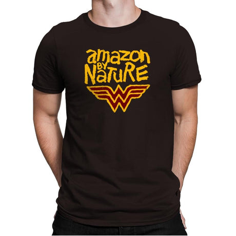 Amazon By Nature Exclusive - Wonderful Justice - Mens Premium T-Shirts RIPT Apparel Small / Dark Chocolate