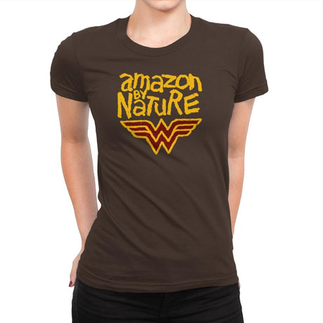 Amazon By Nature Exclusive - Wonderful Justice - Womens Premium T-Shirts RIPT Apparel Small / Dark Chocolate