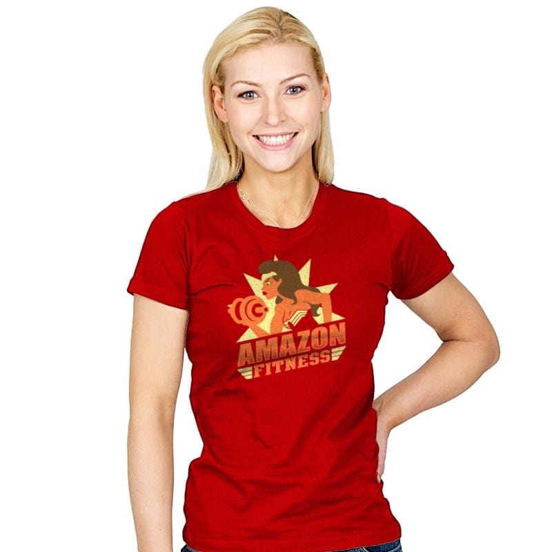 Amazon Fitness Reprint - Womens T-Shirts RIPT Apparel Small / Red