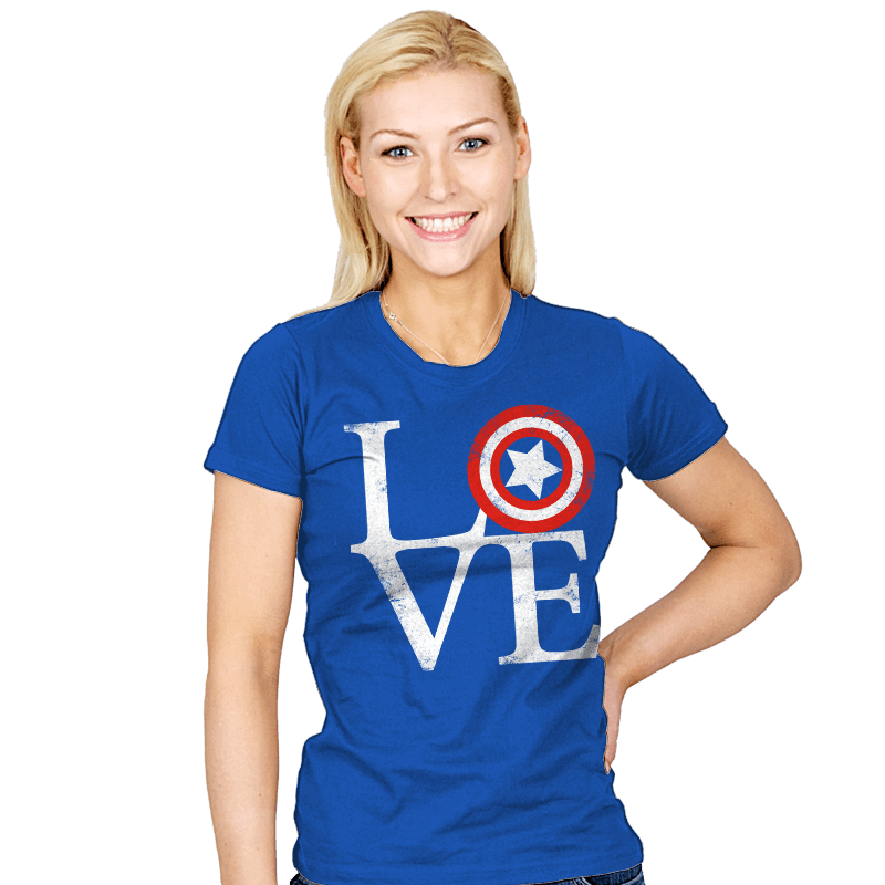 America Love - Womens T-Shirts RIPT Apparel