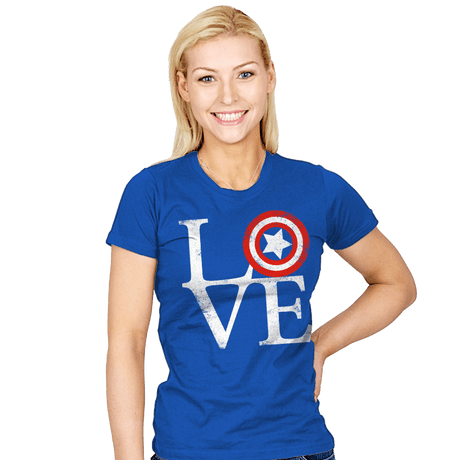 America Love - Womens T-Shirts RIPT Apparel