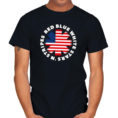 America Pepper - Star-Spangled - Mens T-Shirts RIPT Apparel Small / Black
