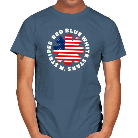America Pepper - Star-Spangled - Mens T-Shirts RIPT Apparel Small / Indigo Blue