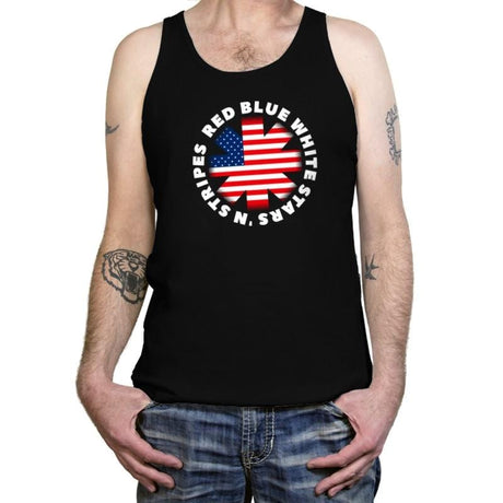America Pepper - Star-Spangled - Tanktop Tanktop RIPT Apparel X-Small / Black
