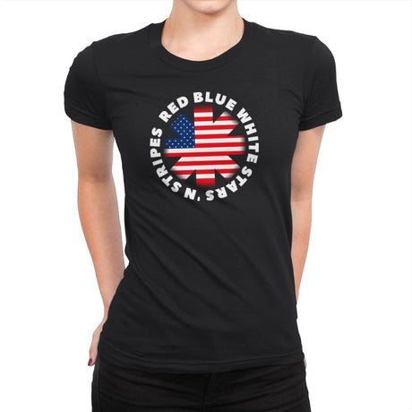 America Pepper - Star-Spangled - Womens Premium T-Shirts RIPT Apparel Small / Black