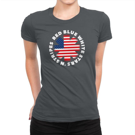 America Pepper - Star-Spangled - Womens Premium T-Shirts RIPT Apparel Small / Heavy Metal