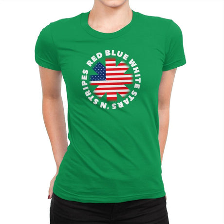 America Pepper - Star-Spangled - Womens Premium T-Shirts RIPT Apparel Small / Kelly Green