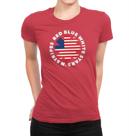 America Pepper - Star-Spangled - Womens Premium T-Shirts RIPT Apparel Small / Red