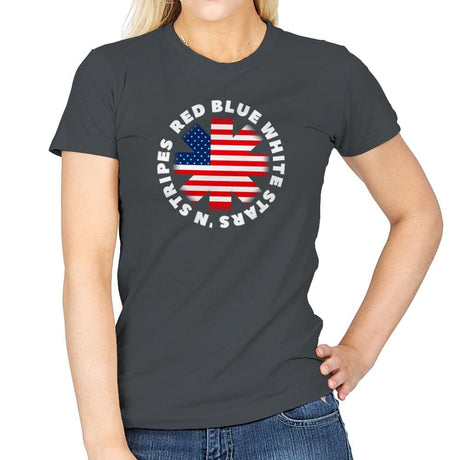 America Pepper - Star-Spangled - Womens T-Shirts RIPT Apparel Small / Charcoal