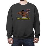 Americalands - Crew Neck Sweatshirt Crew Neck Sweatshirt RIPT Apparel Small / Charcoal