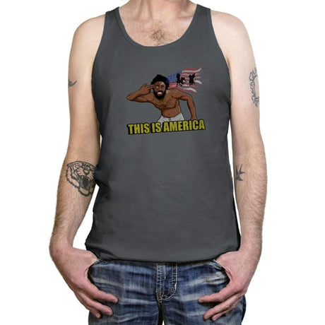 Americalands - Tanktop Tanktop RIPT Apparel X-Small / Asphalt