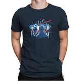 American Beach Volleyball Exclusive - Star-Spangled - Mens Premium T-Shirts RIPT Apparel Small / Indigo