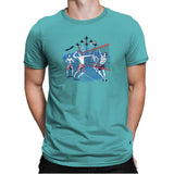 American Beach Volleyball Exclusive - Star-Spangled - Mens Premium T-Shirts RIPT Apparel Small / Tahiti Blue