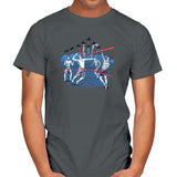 American Beach Volleyball Exclusive - Star-Spangled - Mens T-Shirts RIPT Apparel Small / Charcoal