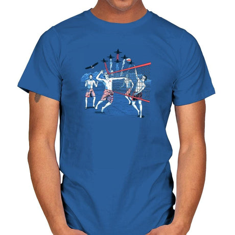 American Beach Volleyball Exclusive - Star-Spangled - Mens T-Shirts RIPT Apparel Small / Royal