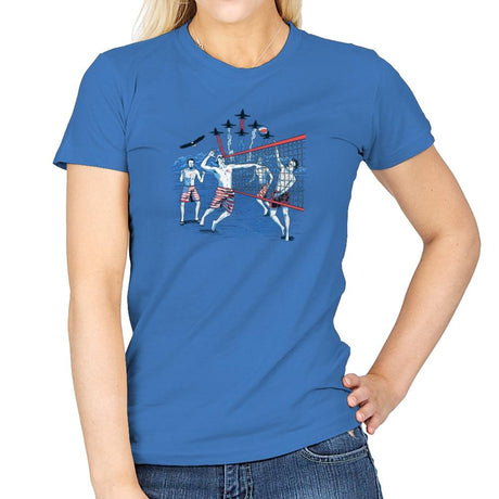American Beach Volleyball Exclusive - Star-Spangled - Womens T-Shirts RIPT Apparel Small / Iris