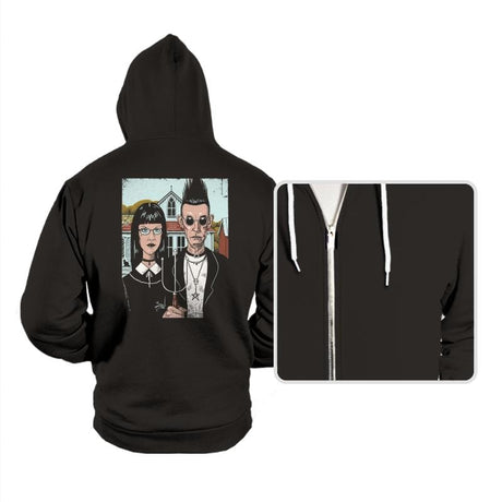 American Goth - Hoodies Hoodies RIPT Apparel Small / Black