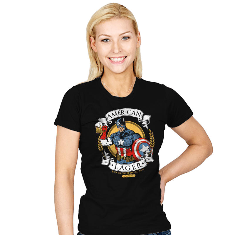 American Lager - Womens T-Shirts RIPT Apparel