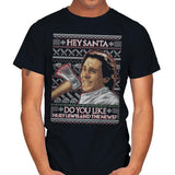 American Santa - Ugly Holiday - Mens T-Shirts RIPT Apparel Small / Black