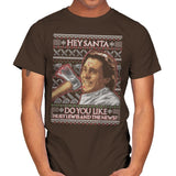 American Santa - Ugly Holiday - Mens T-Shirts RIPT Apparel Small / Dark Chocolate