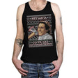 American Santa - Ugly Holiday - Tanktop Tanktop RIPT Apparel X-Small / Black