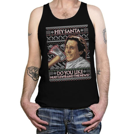 American Santa - Ugly Holiday - Tanktop Tanktop RIPT Apparel X-Small / Black