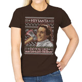 American Santa - Ugly Holiday - Womens T-Shirts RIPT Apparel Small / Dark Chocolate