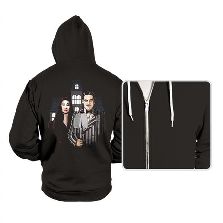 American Spooky - Hoodies Hoodies RIPT Apparel Small / Black