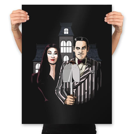 American Spooky - Prints Posters RIPT Apparel 18x24 / Black