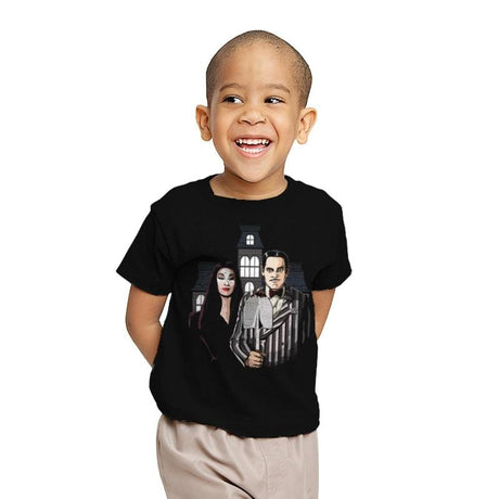 American Spooky - Youth T-Shirts RIPT Apparel X-small / Black