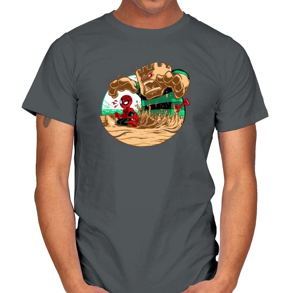 An Amazing Sand Castle - 80s Blaarg - Mens T-Shirts RIPT Apparel Small / Charcoal