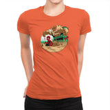 An Amazing Sand Castle - 80s Blaarg - Womens Premium T-Shirts RIPT Apparel Small / Classic Orange