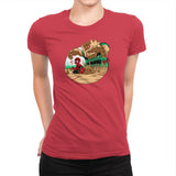 An Amazing Sand Castle - 80s Blaarg - Womens Premium T-Shirts RIPT Apparel Small / Red