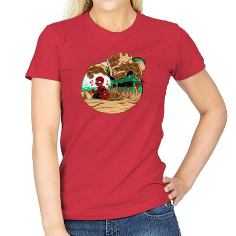 An Amazing Sand Castle - 80s Blaarg - Womens T-Shirts RIPT Apparel Small / Red