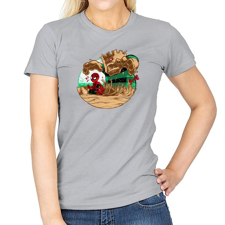 An Amazing Sand Castle - 80s Blaarg - Womens T-Shirts RIPT Apparel Small / Sport Grey