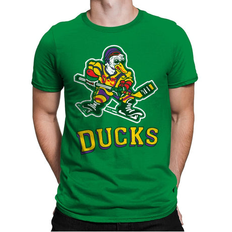 Anaheim Ducks - Mens Premium T-Shirts RIPT Apparel Small / Kelly