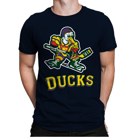 Anaheim Ducks - Mens Premium T-Shirts RIPT Apparel Small / Midnight Navy