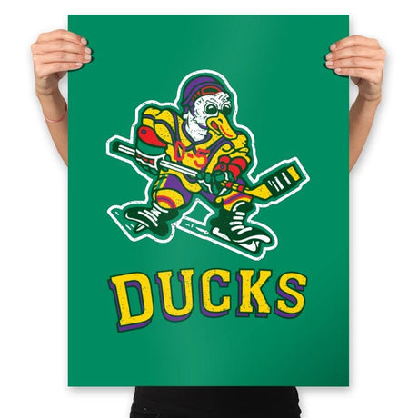 Anaheim Ducks - Prints Posters RIPT Apparel 18x24 / Kelly