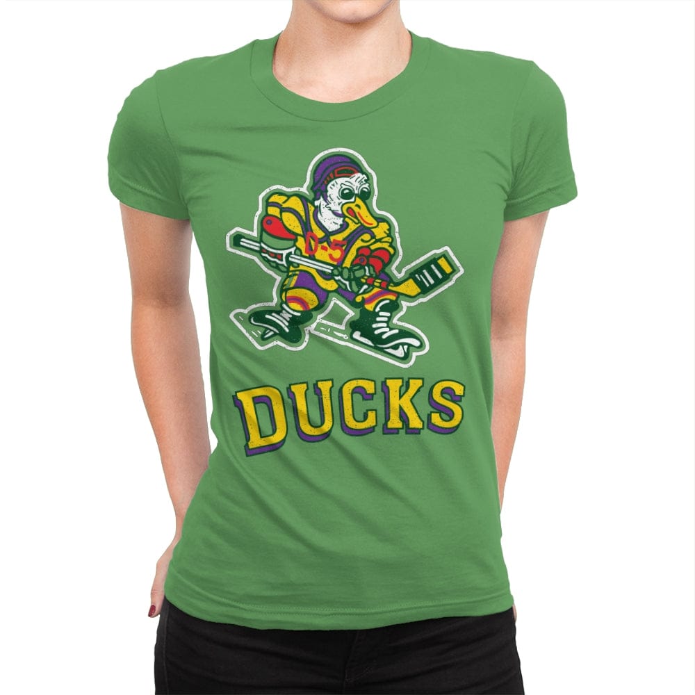 Anaheim Ducks - Womens Premium T-Shirts RIPT Apparel Small / Kelly