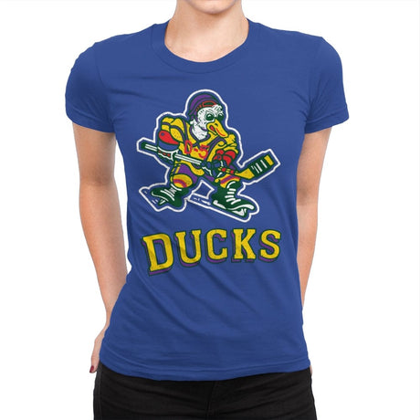 Anaheim Ducks - Womens Premium T-Shirts RIPT Apparel Small / Royal